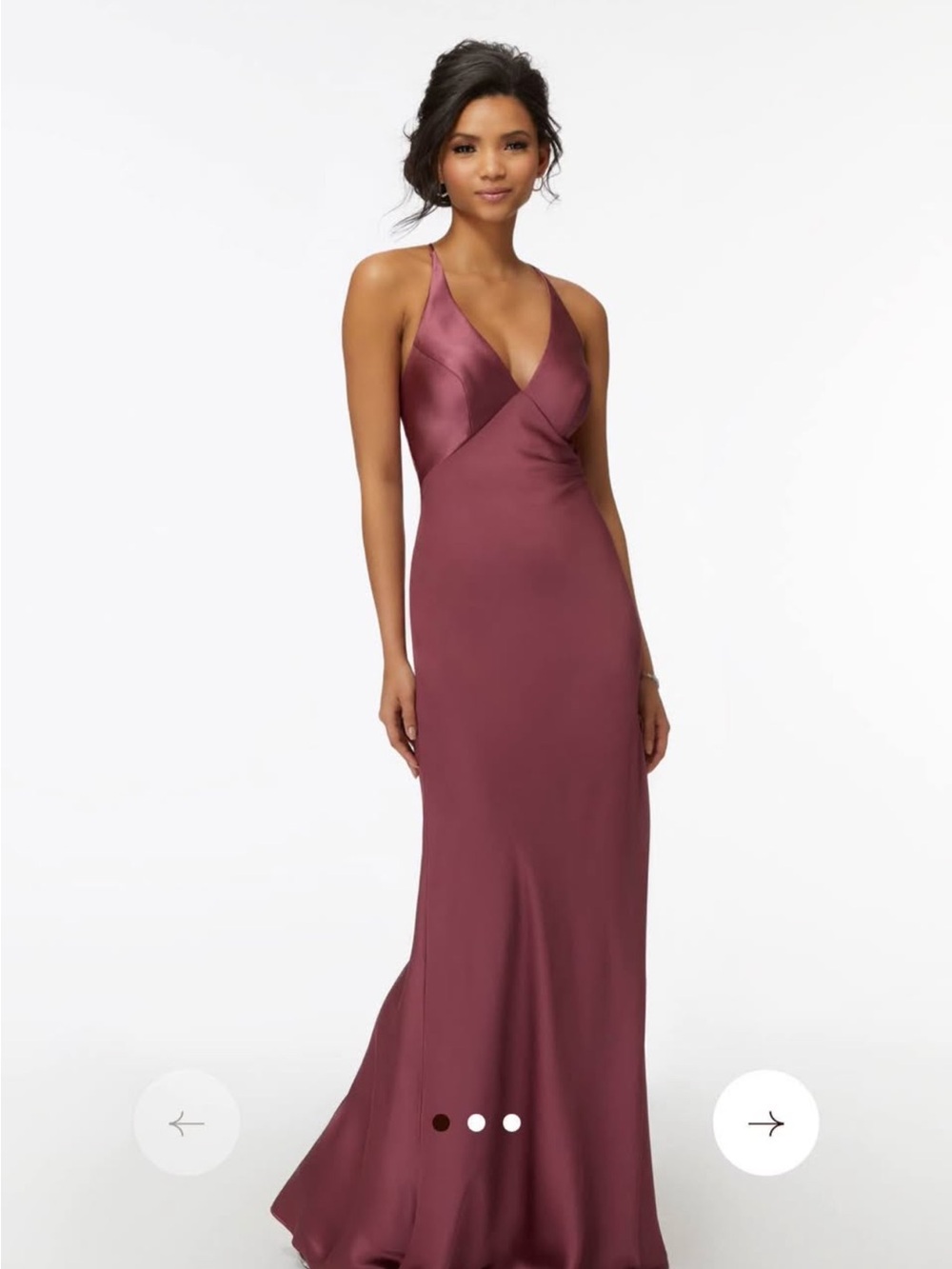 Morilee Silky Satin Moss Green Bridesmaid Dress